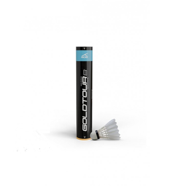 HNDRD Goldtour-8 Badminton Feather Shuttlecock GT8 (Speed-77)